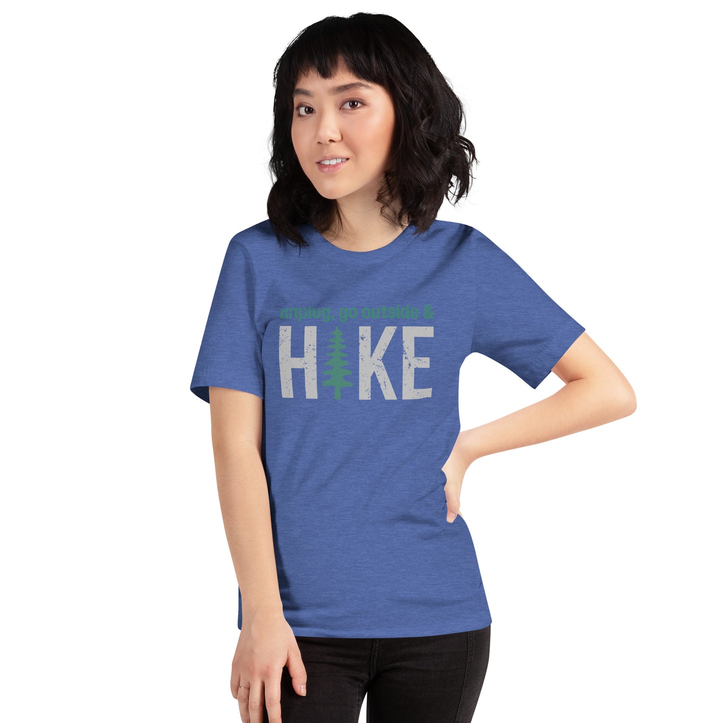 Unplug, Go Outside, & Hike • Short Sleeve Jersey T-Shirt