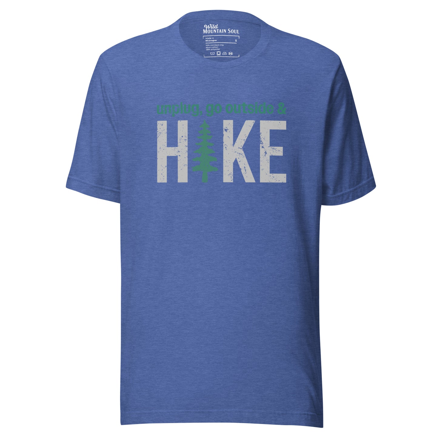 Unplug, Go Outside, & Hike • Short Sleeve Jersey T-Shirt