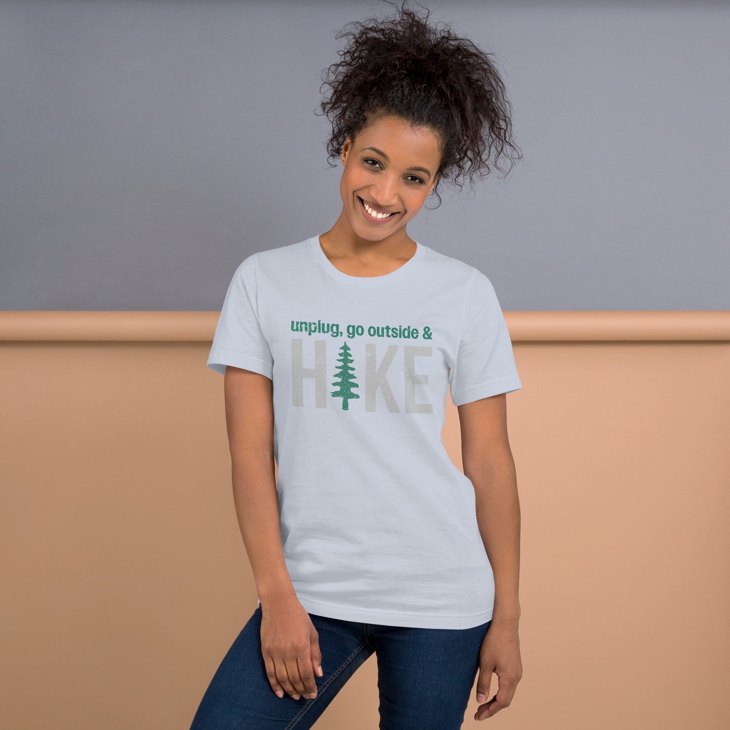 Unplug, Go Outside, & Hike • Short Sleeve Jersey T-Shirt