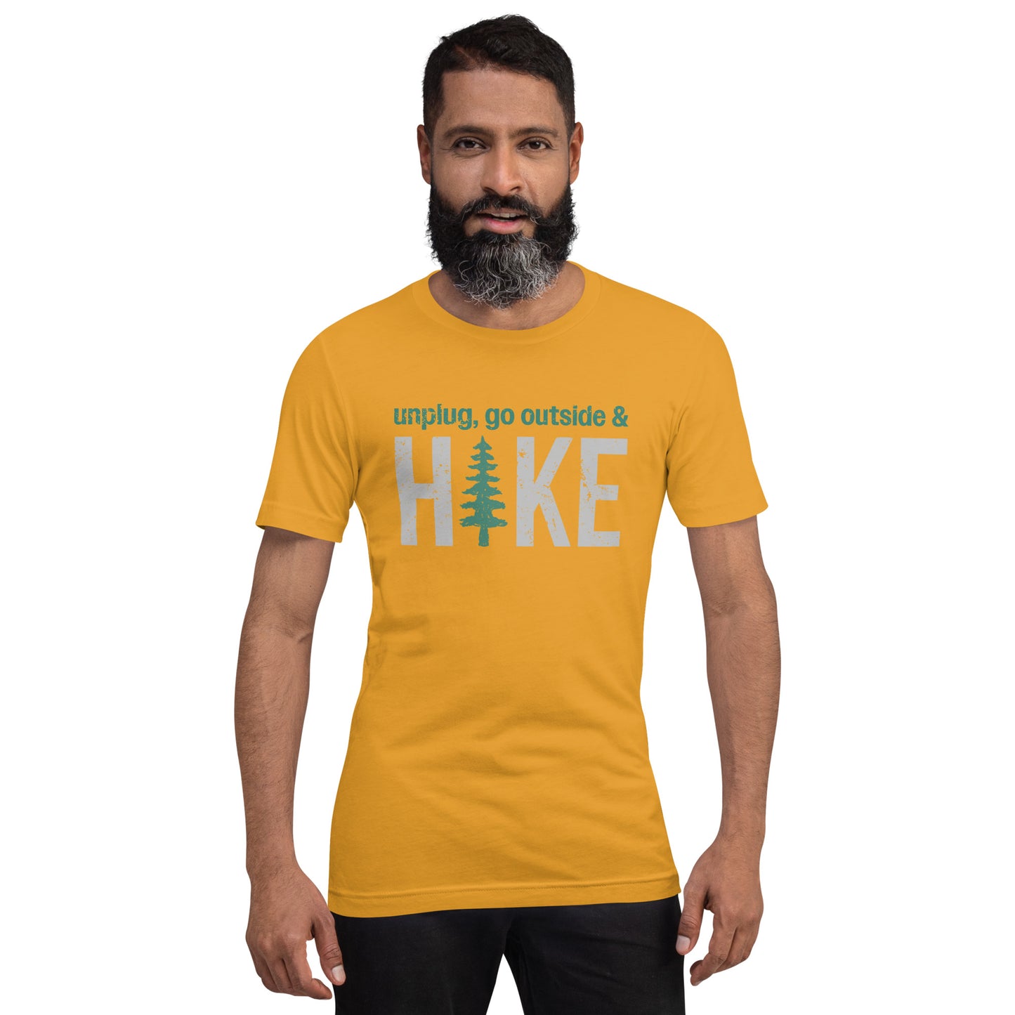 Unplug, Go Outside, & Hike • Short Sleeve Jersey T-Shirt