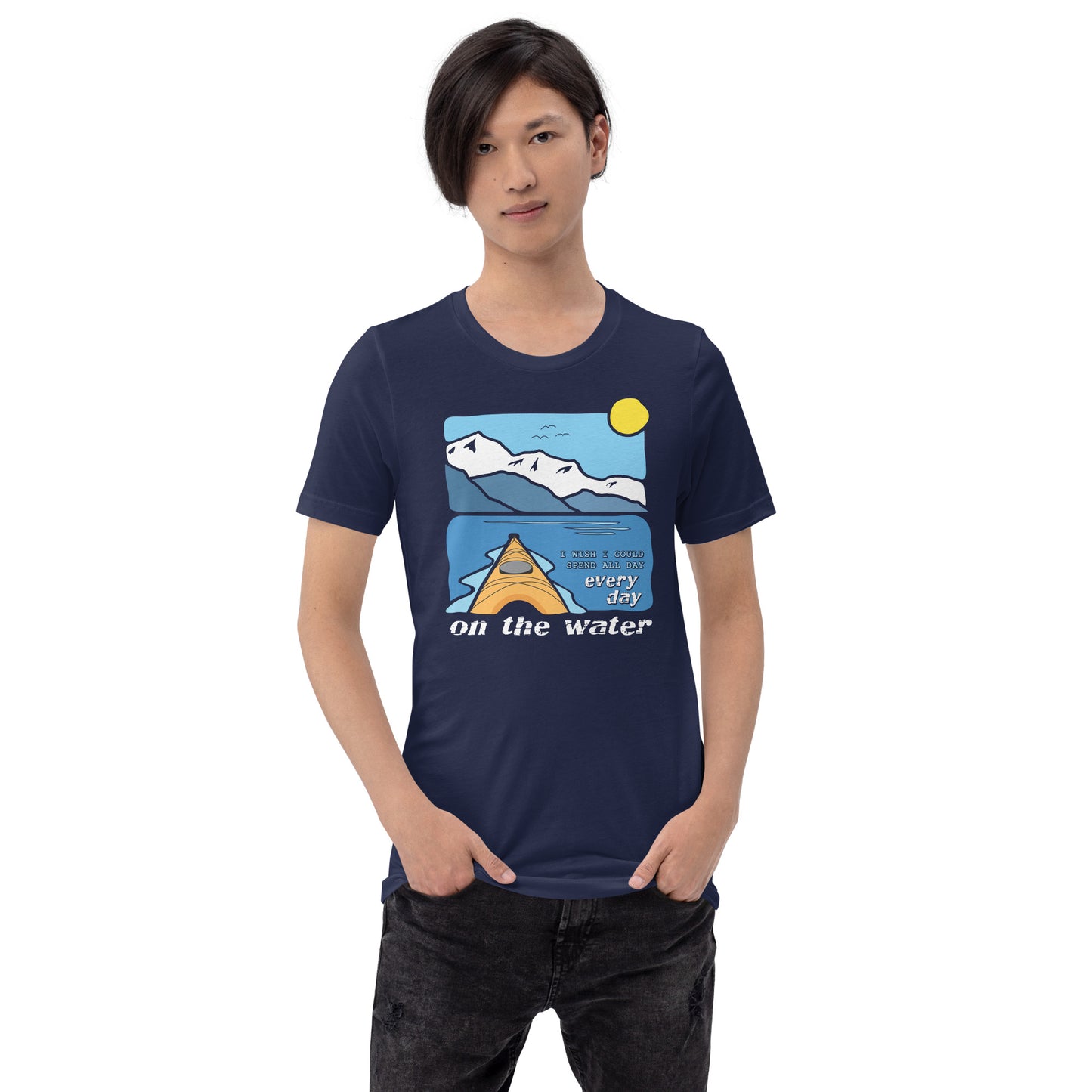 I wish I could spend all day every day on the water • Kayaking • Short Sleeve Jersey T-Shirt