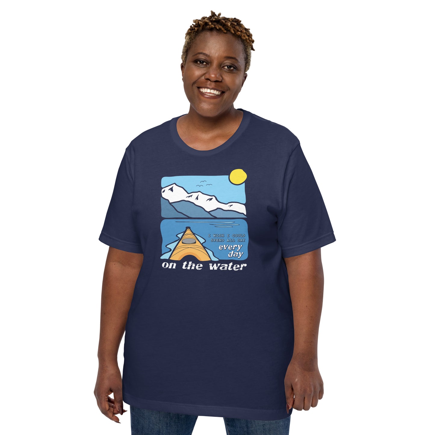 I wish I could spend all day every day on the water • Kayaking • Short Sleeve Jersey T-Shirt