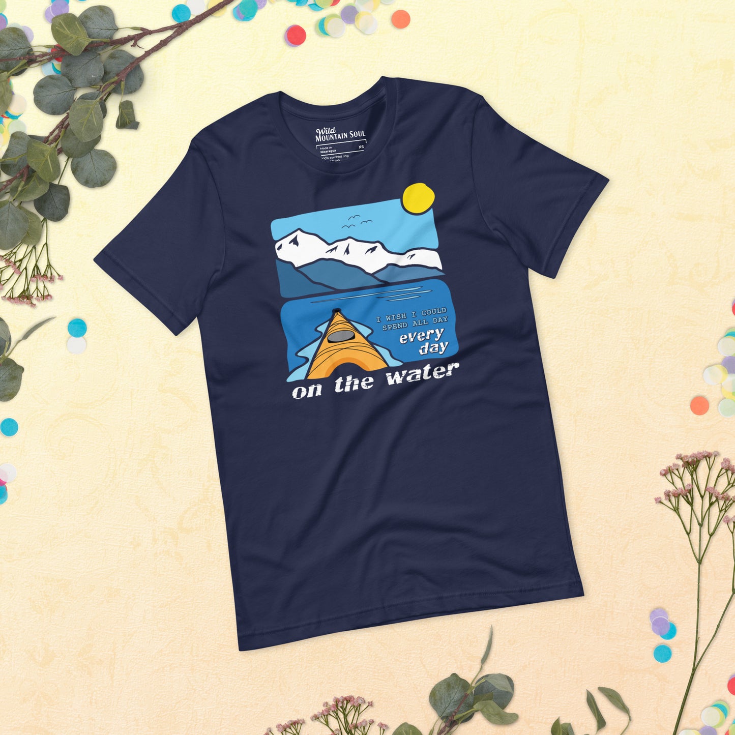 I wish I could spend all day every day on the water • Kayaking • Short Sleeve Jersey T-Shirt