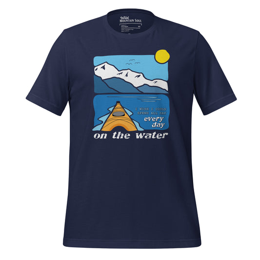 I wish I could spend all day every day on the water • Kayaking • Short Sleeve Jersey T-Shirt