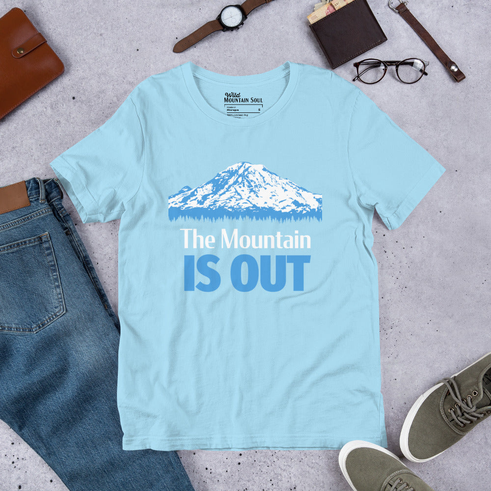 Mt. Rainier • The Mountain Is Out • Short Sleeve Jersey T-Shirt