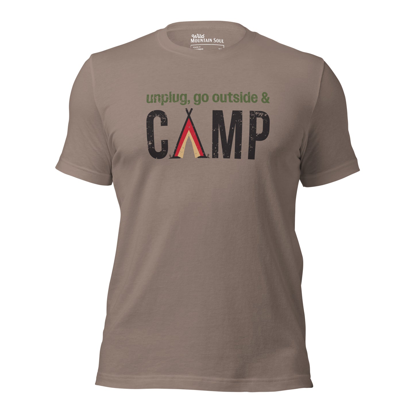 Unplug, Go Outside, & Camp • Short Sleeve Jersey T-Shirt