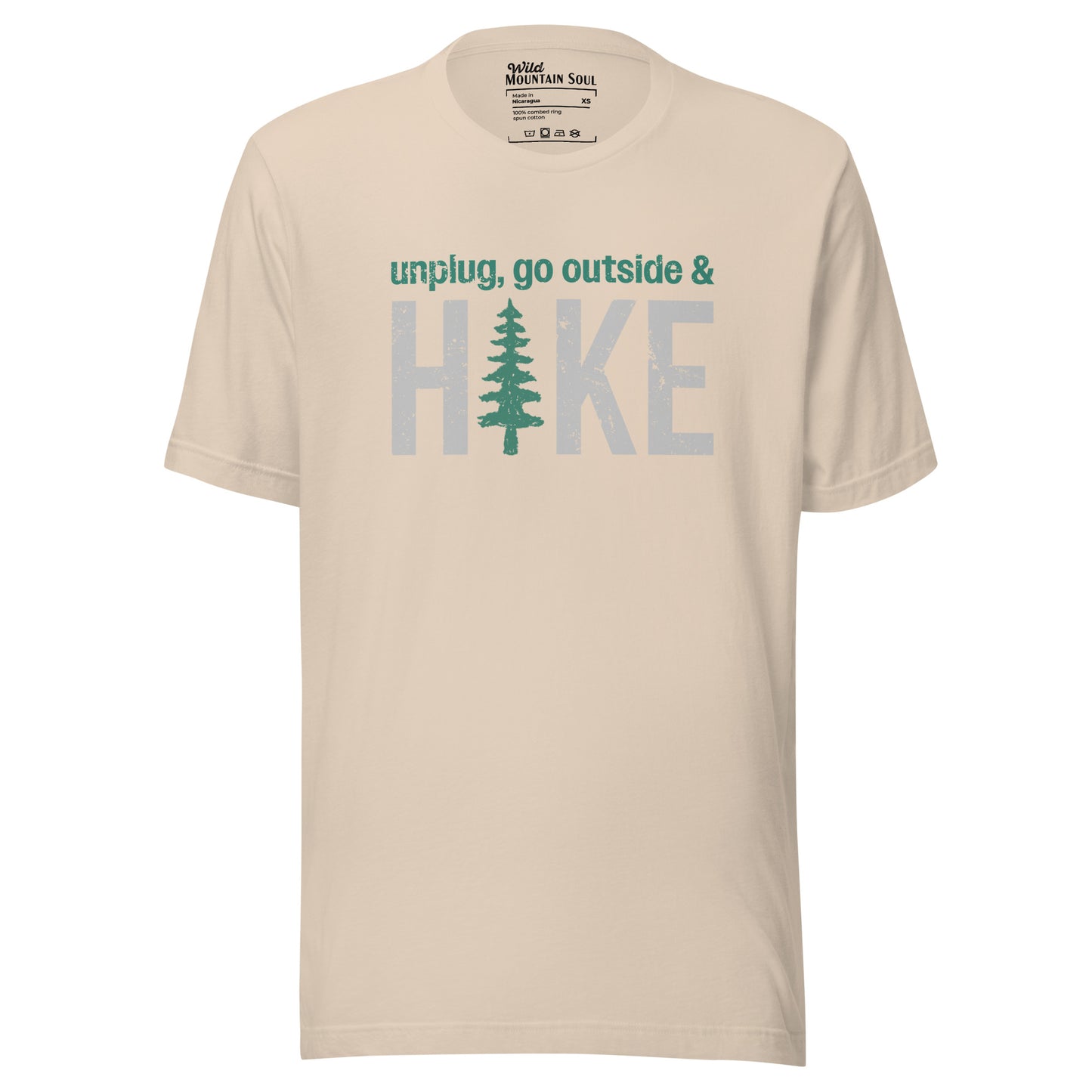 Unplug, Go Outside, & Hike • Short Sleeve Jersey T-Shirt