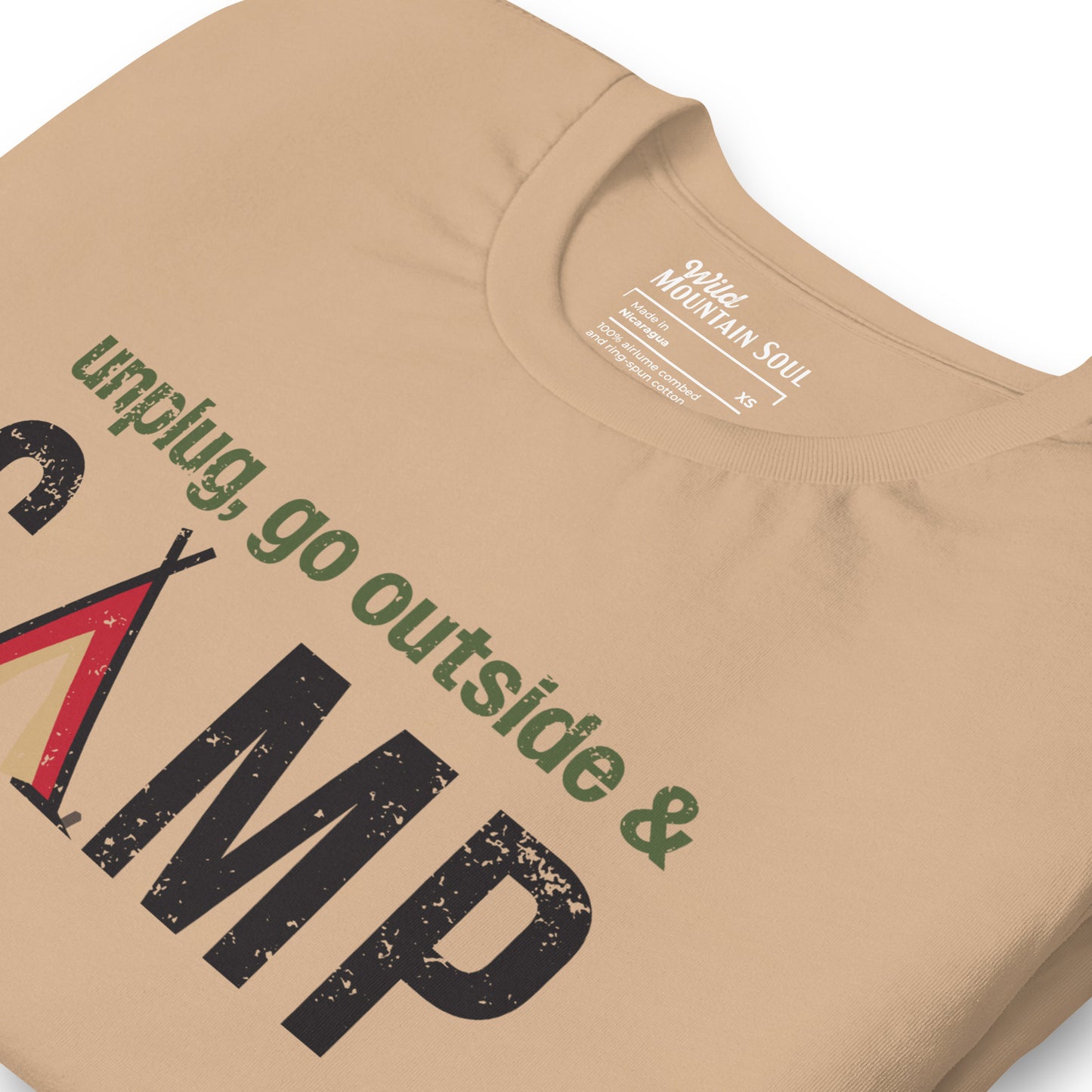 Unplug, Go Outside, & Camp • Short Sleeve Jersey T-Shirt