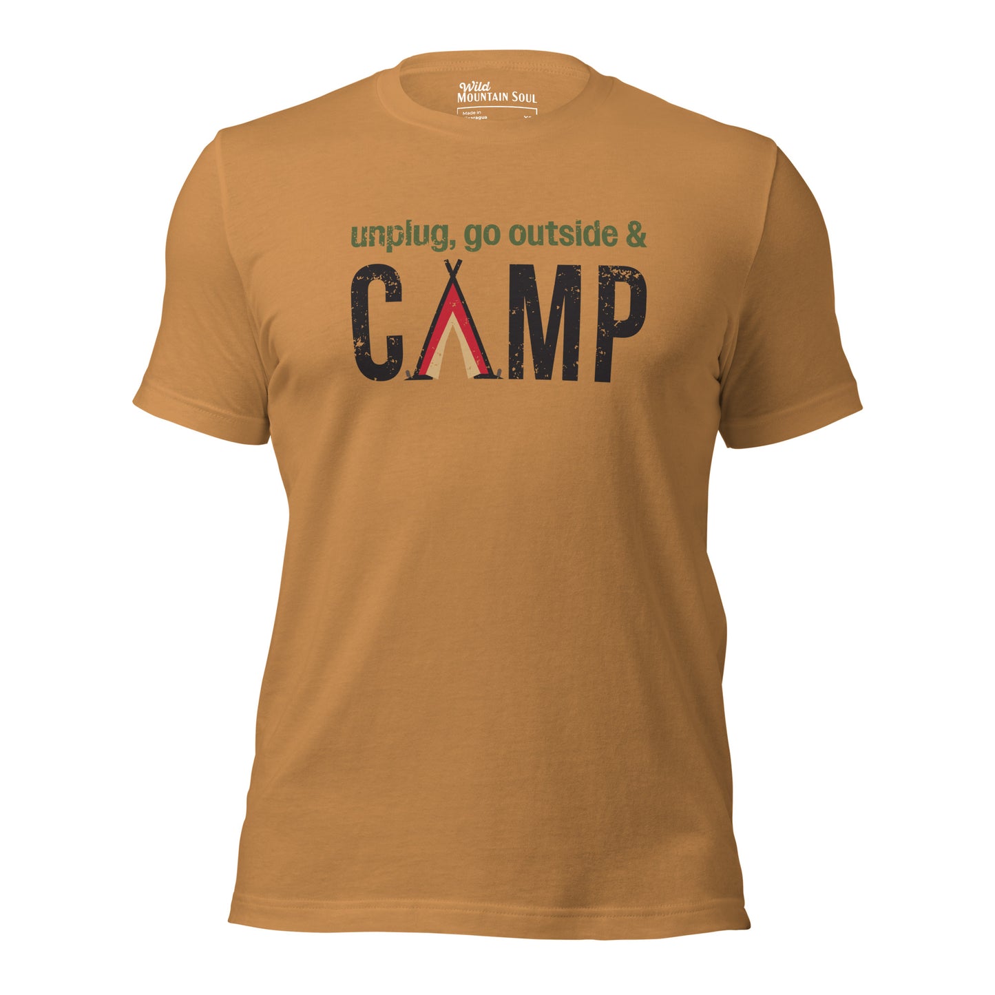 Unplug, Go Outside, & Camp • Short Sleeve Jersey T-Shirt