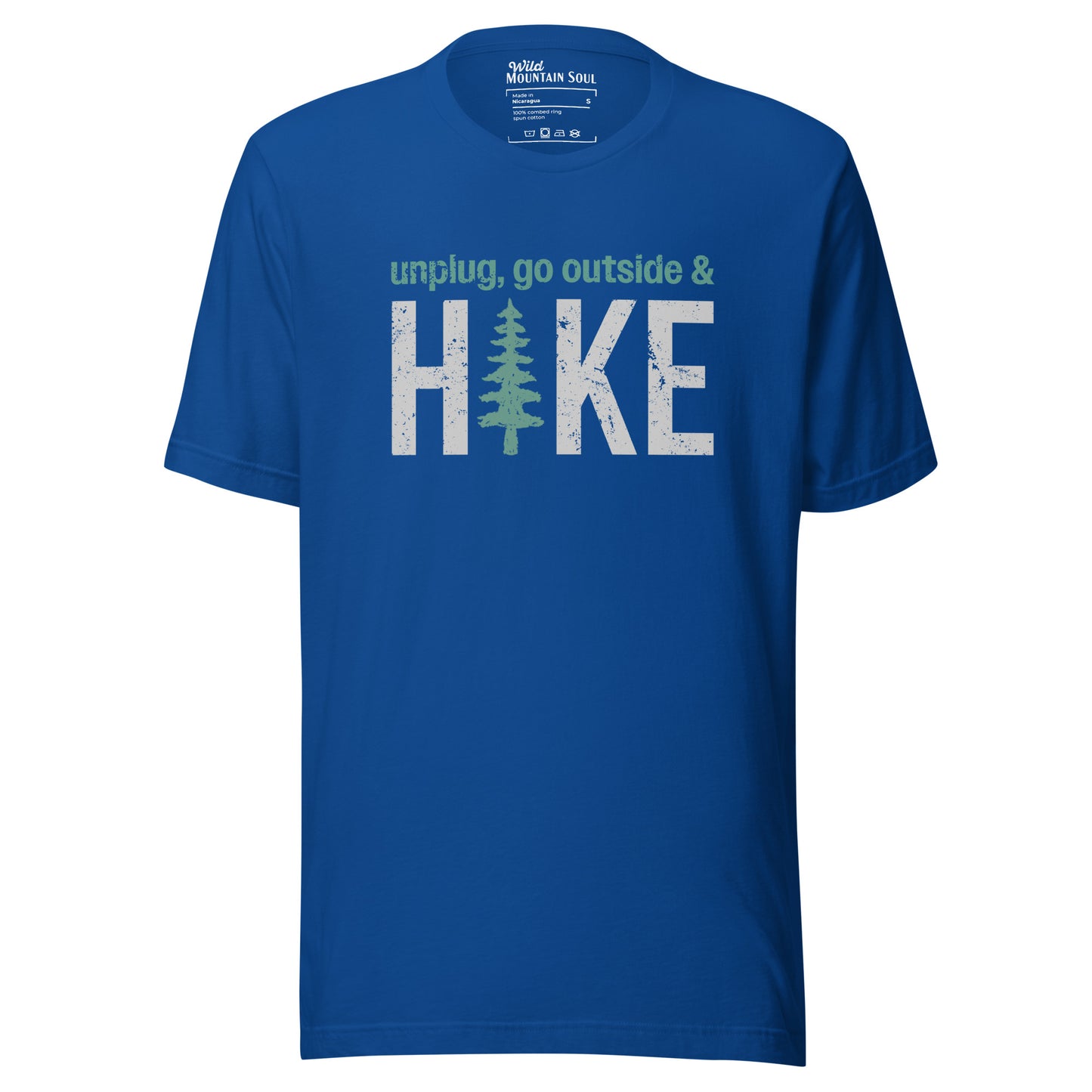 Unplug, Go Outside, & Hike • Short Sleeve Jersey T-Shirt