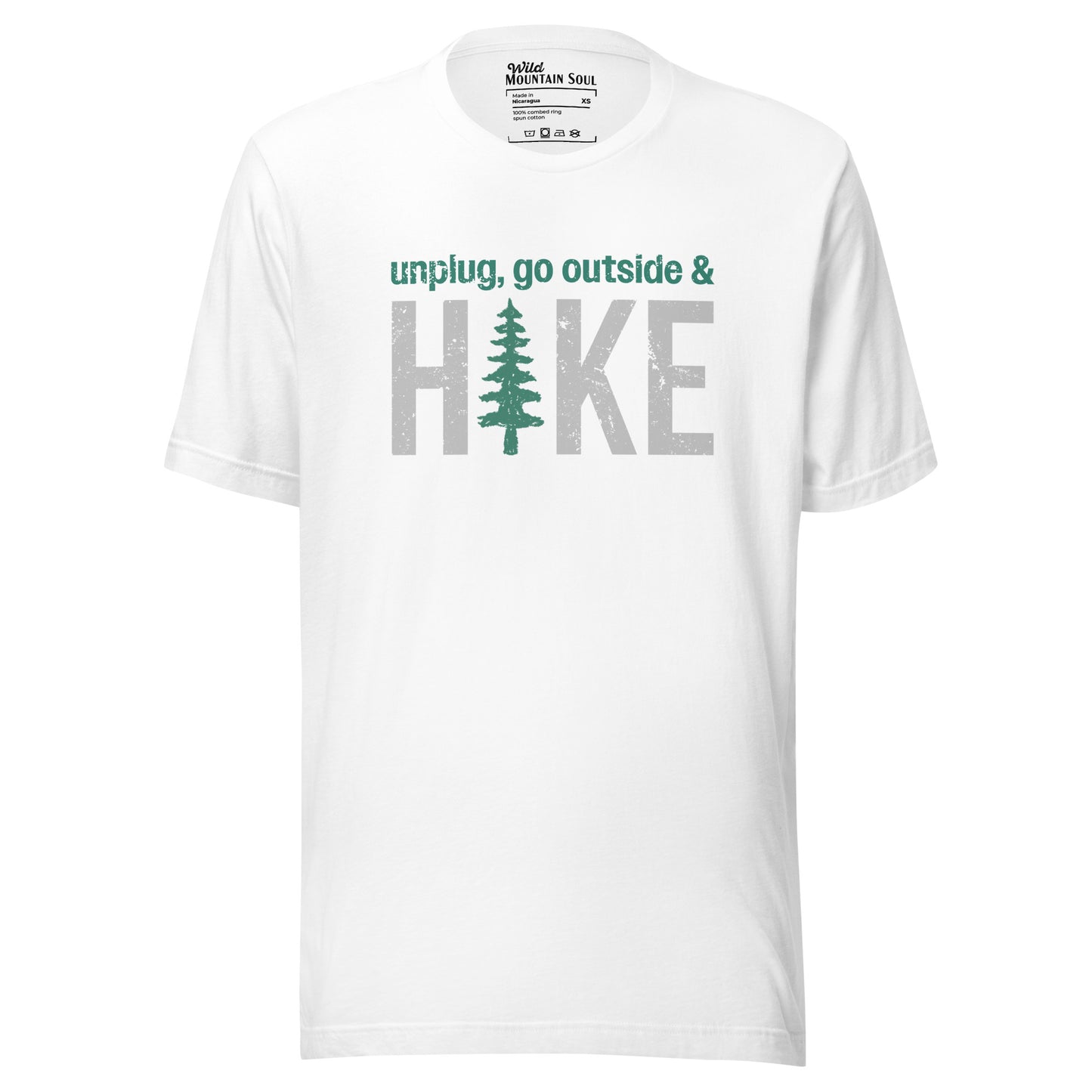 Unplug, Go Outside, & Hike • Short Sleeve Jersey T-Shirt