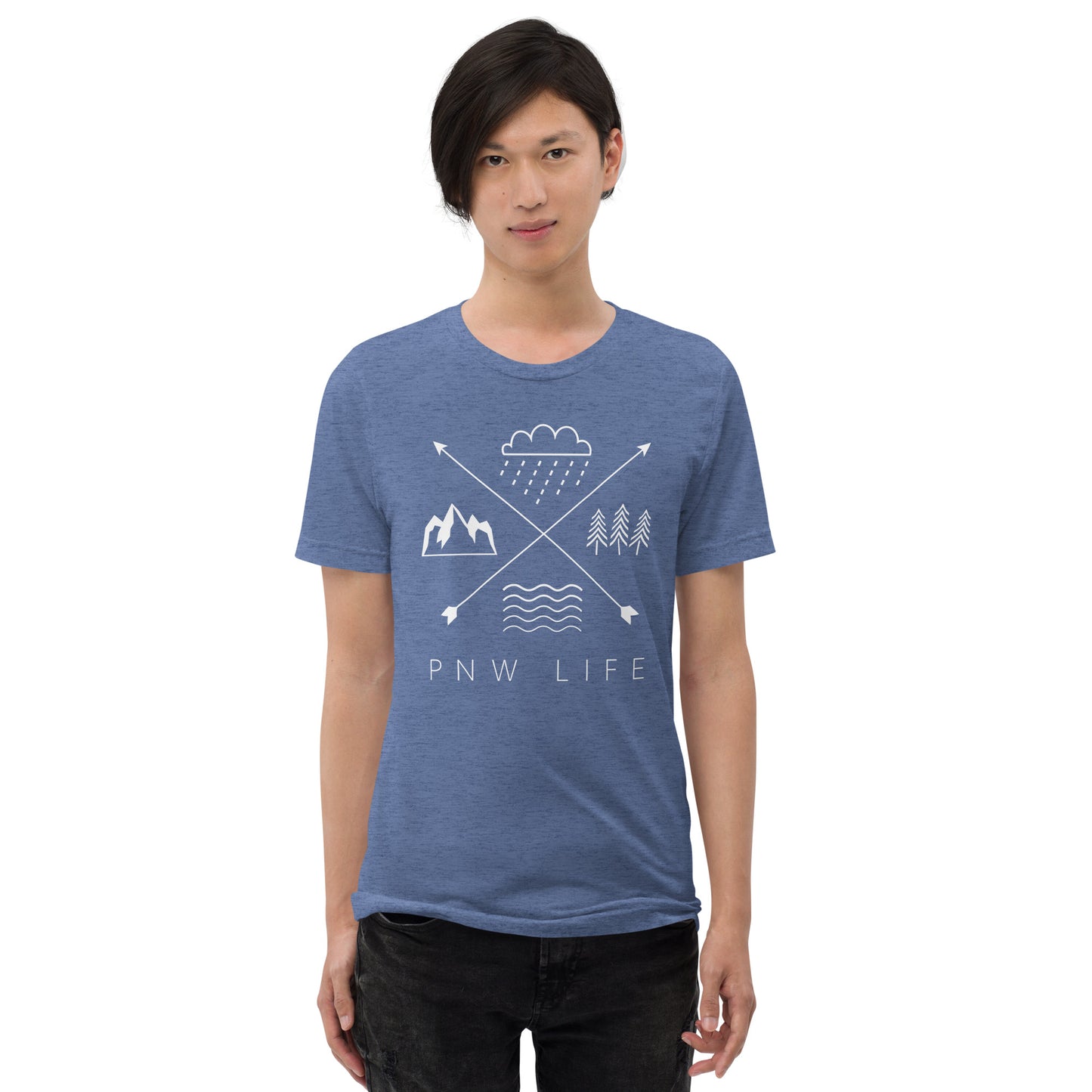 PNW LIFE • Short Sleeve Tri-blend T-Shirt