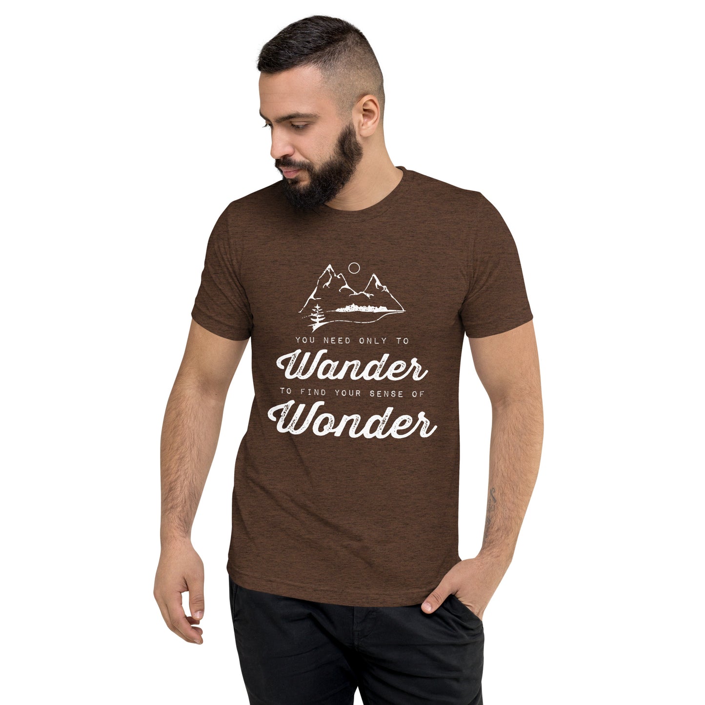 Wander to Wonder • Tri-blend short sleeve t-shirt