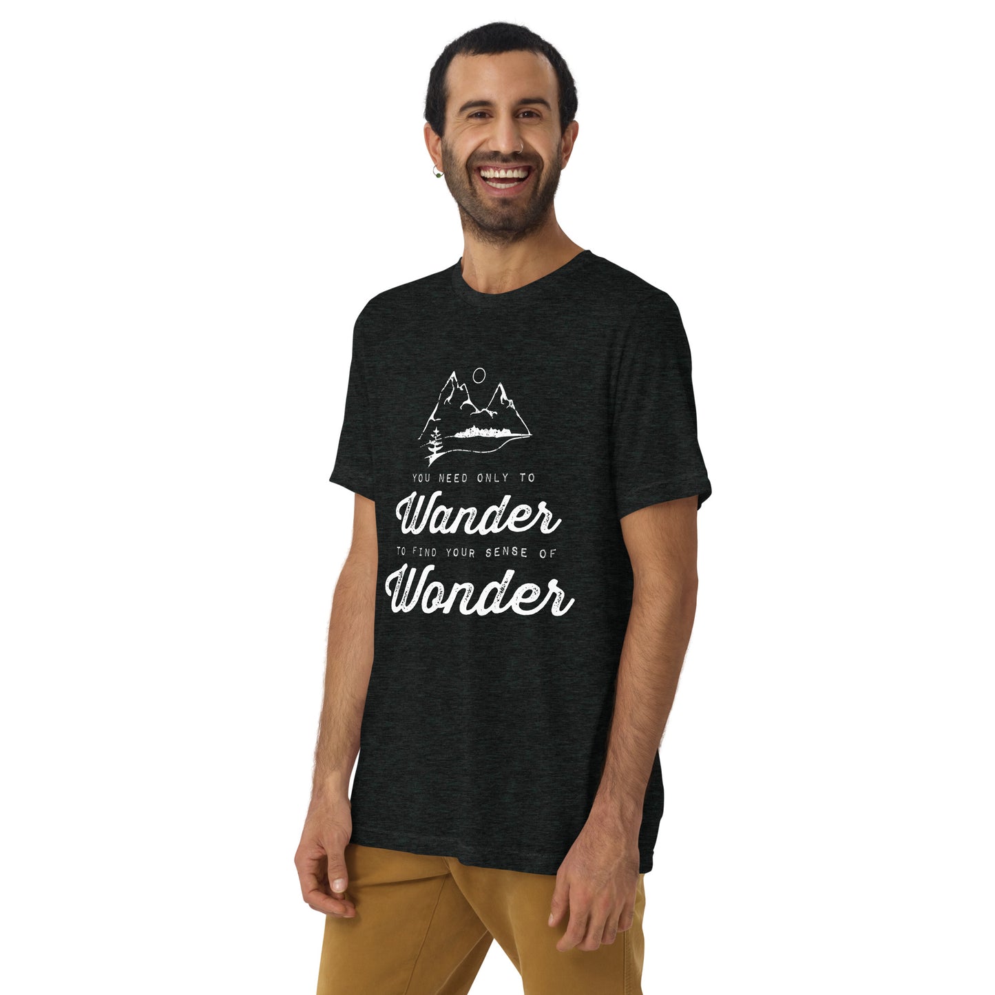 Wander to Wonder • Tri-blend short sleeve t-shirt