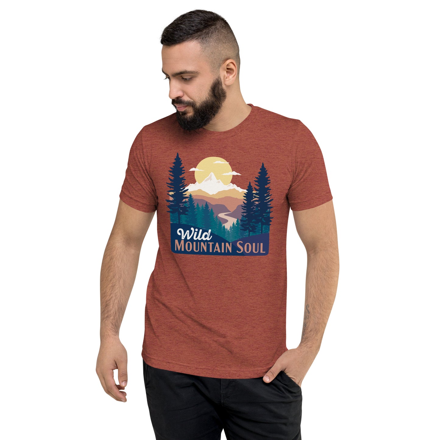 Wild Mountain Soul • Tri-blend short sleeve t-shirt