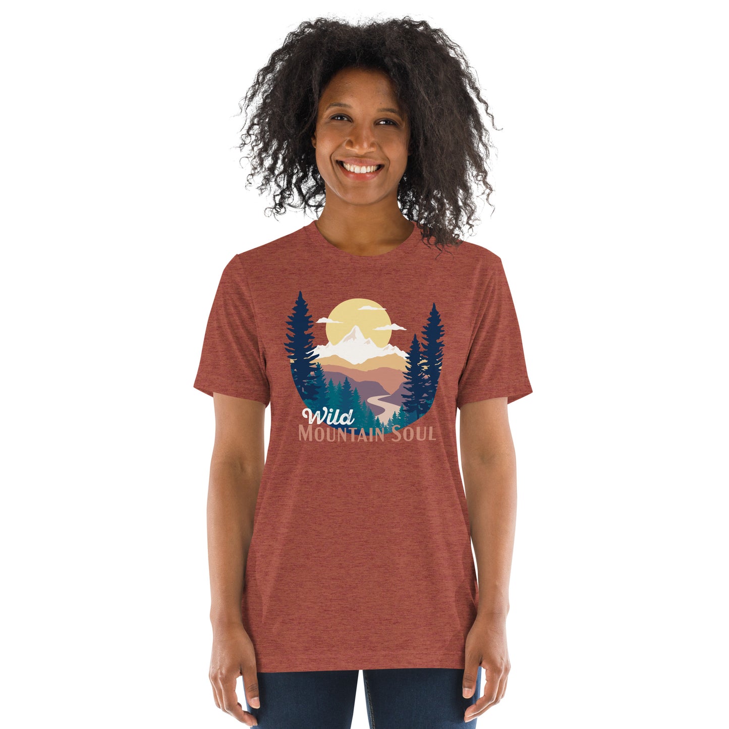 Wild Mountain Soul • Short Sleeve Tri-blend T-Shirt