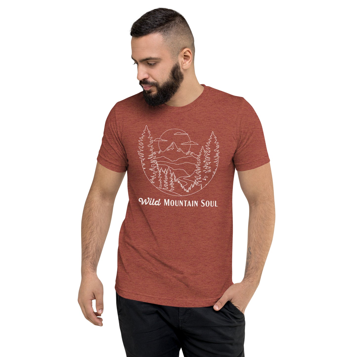 Wild Mountain Soul Graphic Tee • Tri-Blend Short Sleeve T-Shirt