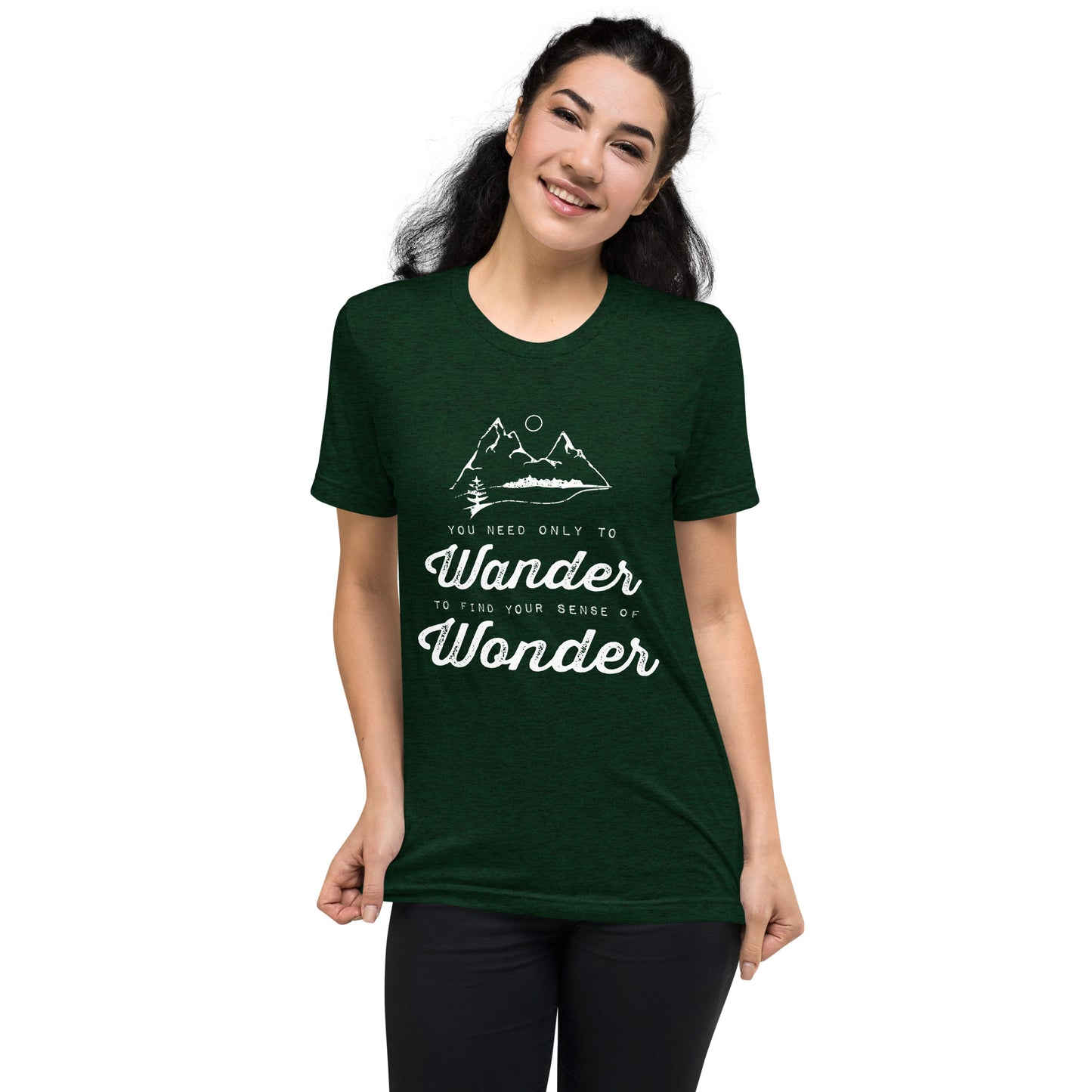 Wander to Wonder • Tri-blend short sleeve t-shirt