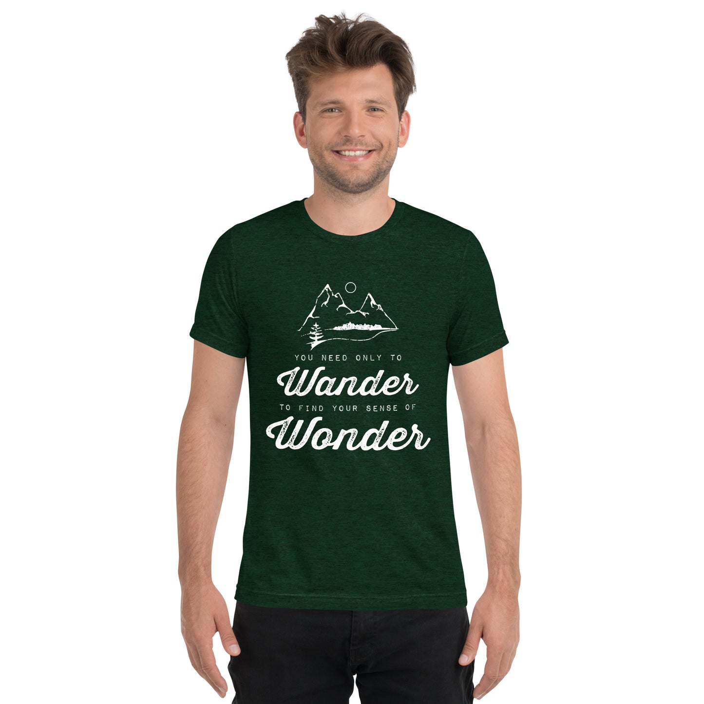 Wander to Wonder • Tri-blend short sleeve t-shirt