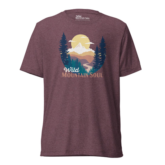 Wild Mountain Soul • Short Sleeve Tri-blend T-Shirt