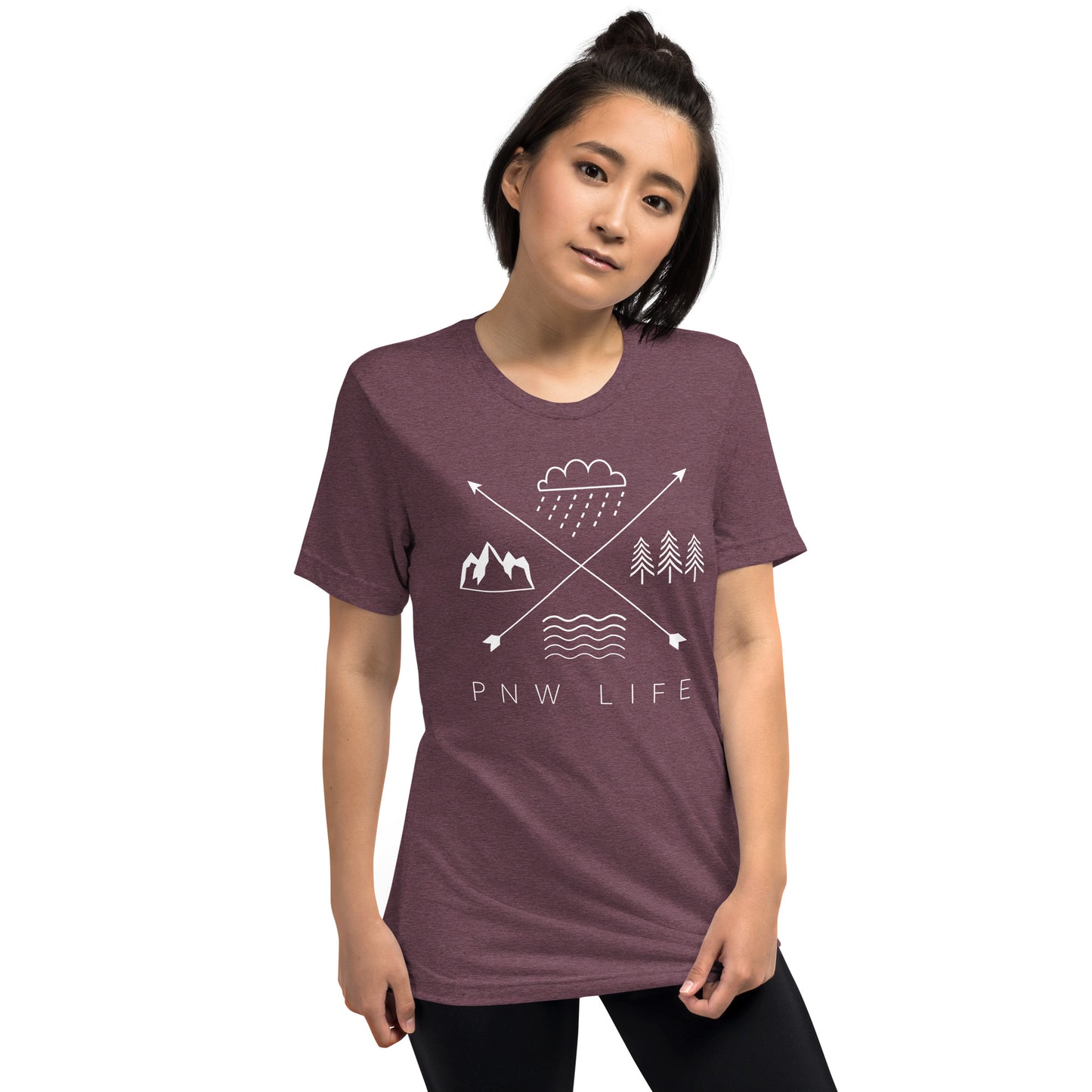 PNW LIFE • Short Sleeve Tri-blend T-Shirt