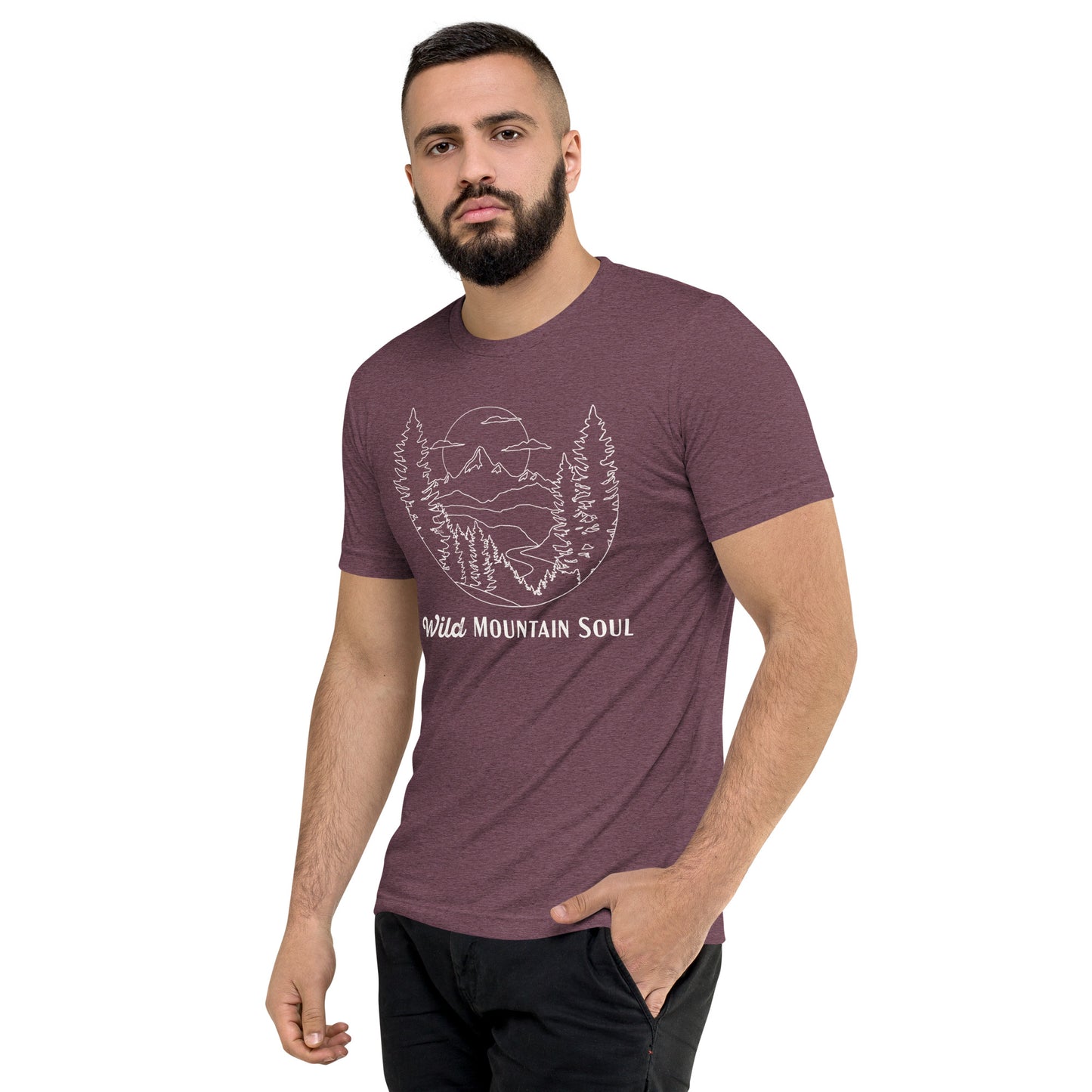 Wild Mountain Soul Graphic Tee • Tri-Blend Short Sleeve T-Shirt