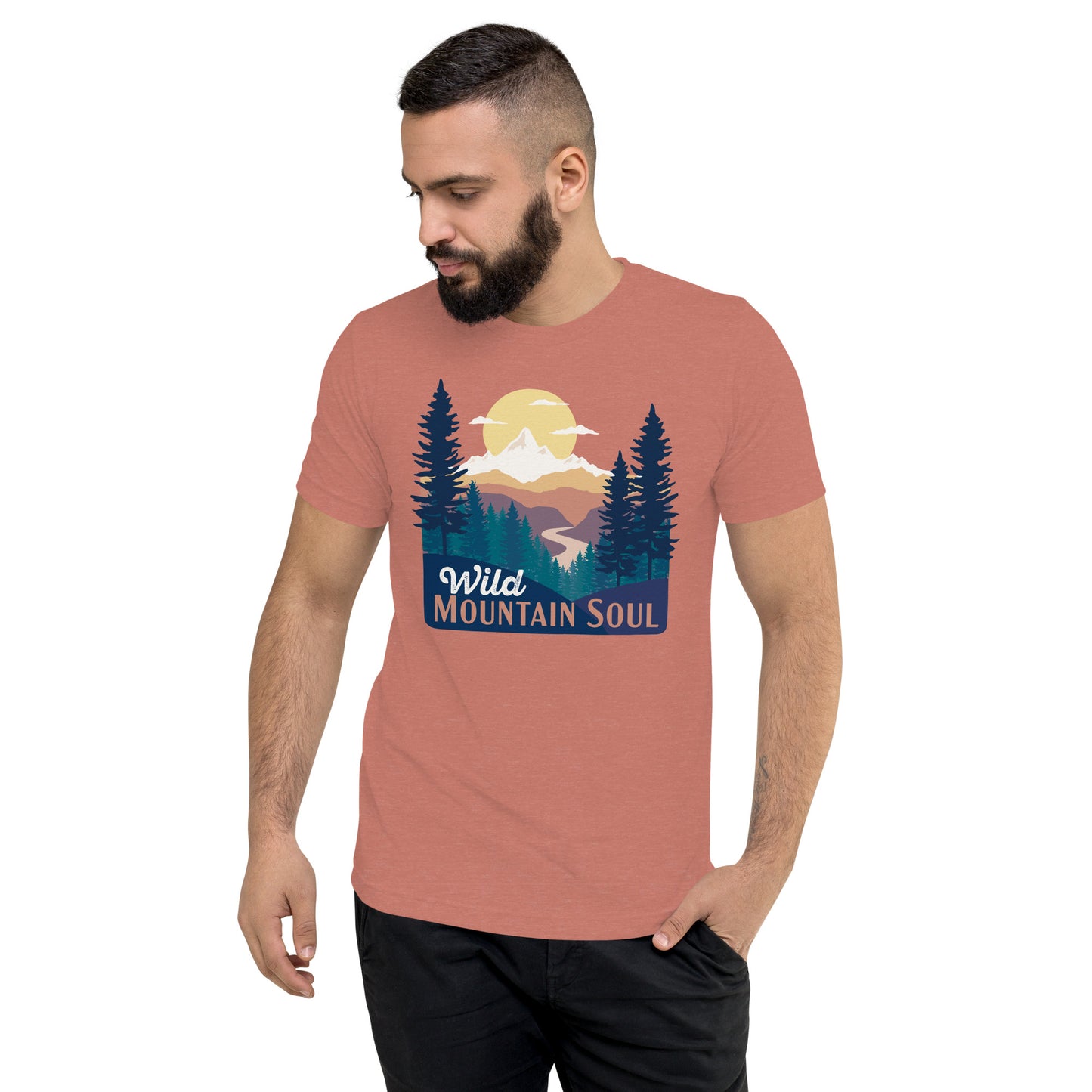 Wild Mountain Soul • Tri-blend short sleeve t-shirt