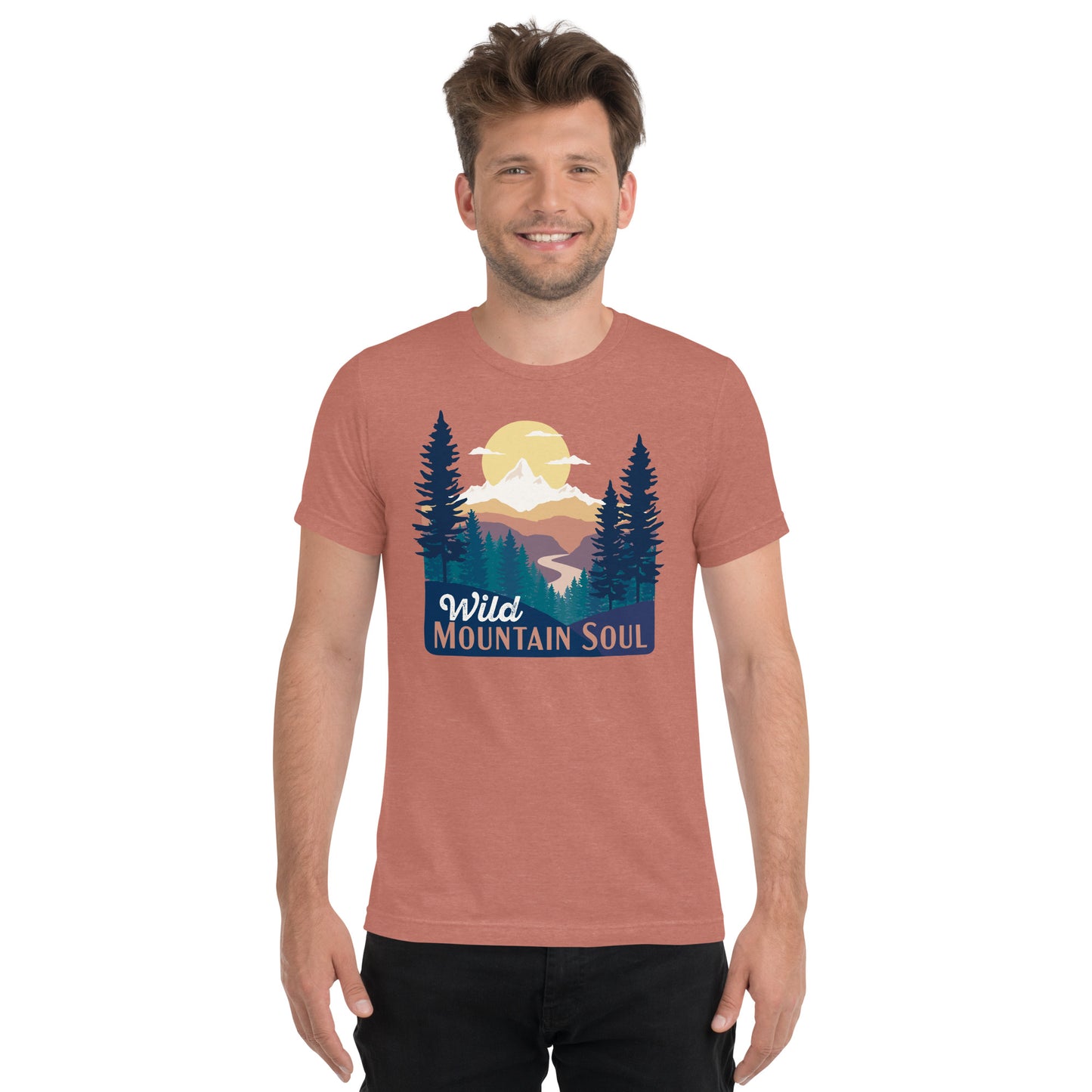 Wild Mountain Soul • Tri-blend short sleeve t-shirt