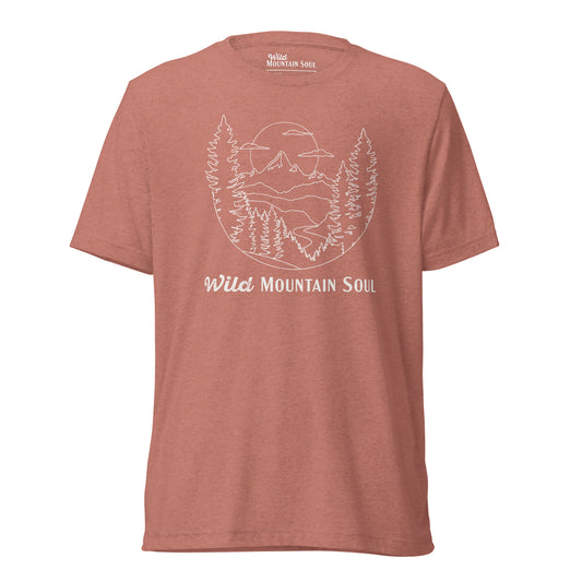 Wild Mountain Soul Graphic Tee • Tri-Blend Short Sleeve T-Shirt