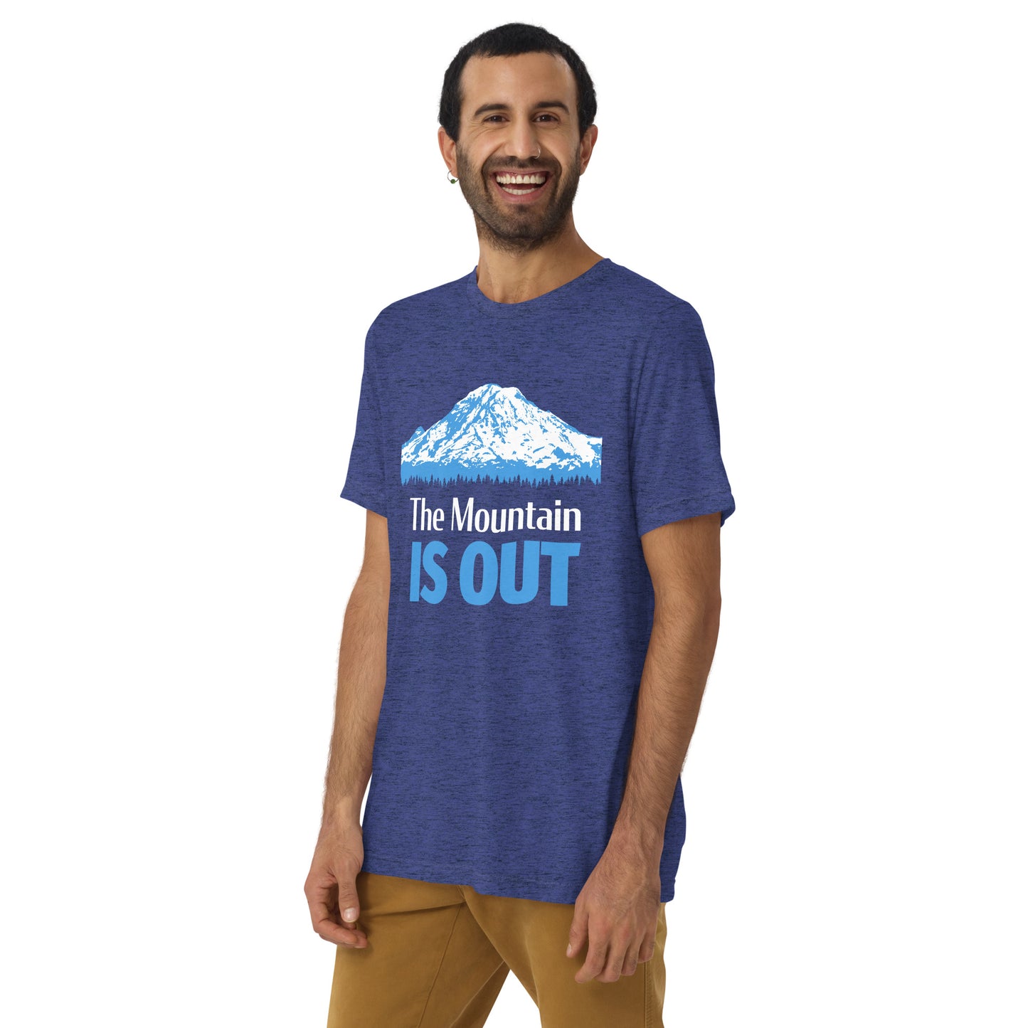 Mt. Rainier • The Mountain Is Out • Tri-Blend Short Sleeve T-Shirt