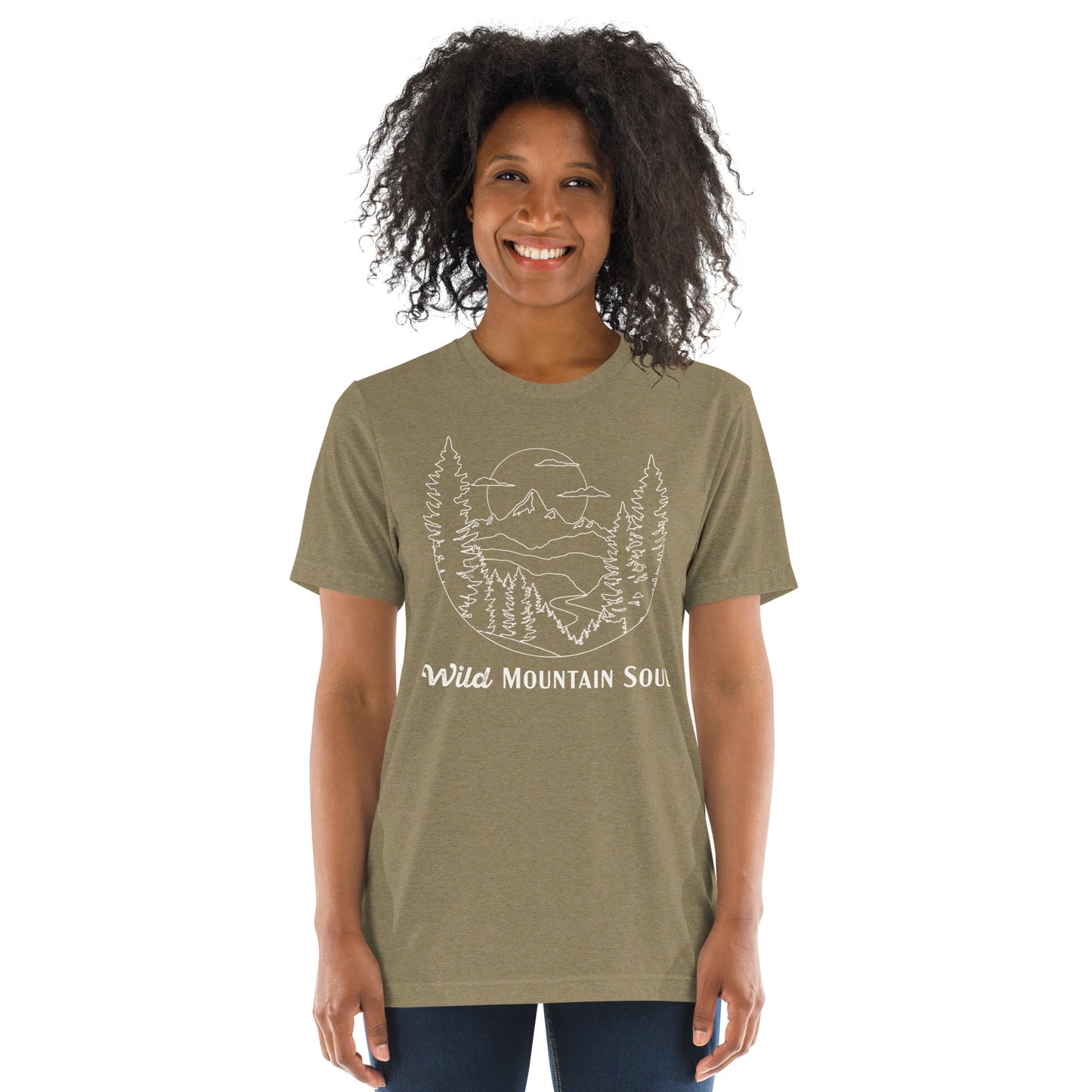 Wild Mountain Soul Graphic Tee • Tri-Blend Short Sleeve T-Shirt