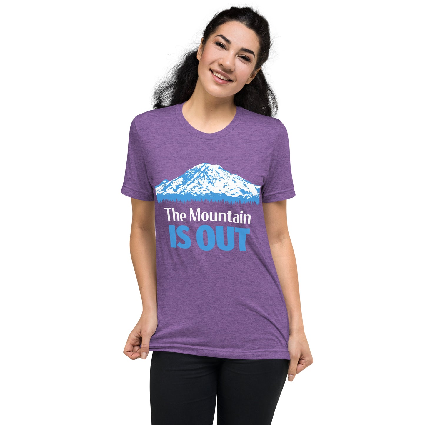 Mt. Rainier • The Mountain Is Out • Tri-Blend Short Sleeve T-Shirt