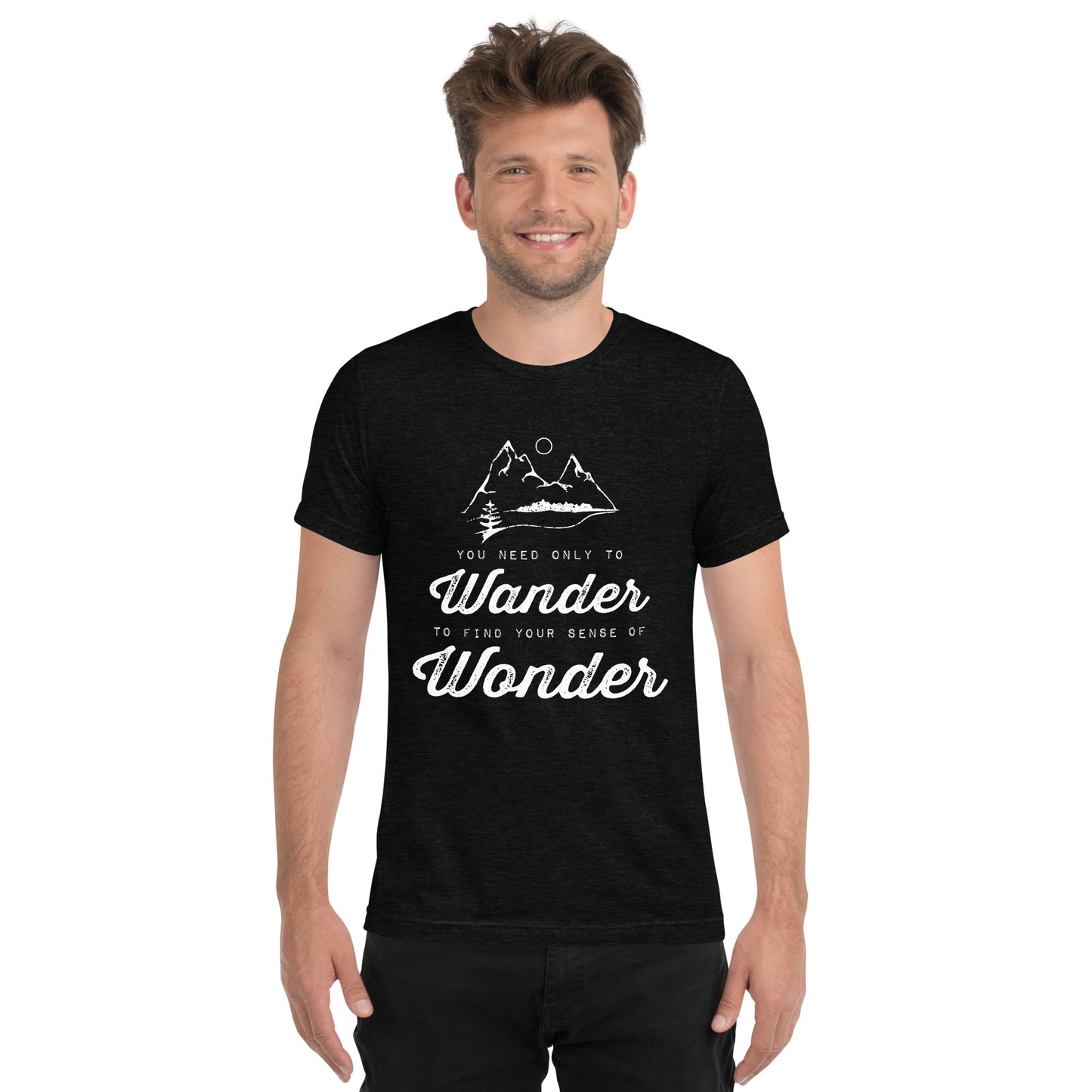 Wander to Wonder • Tri-blend short sleeve t-shirt