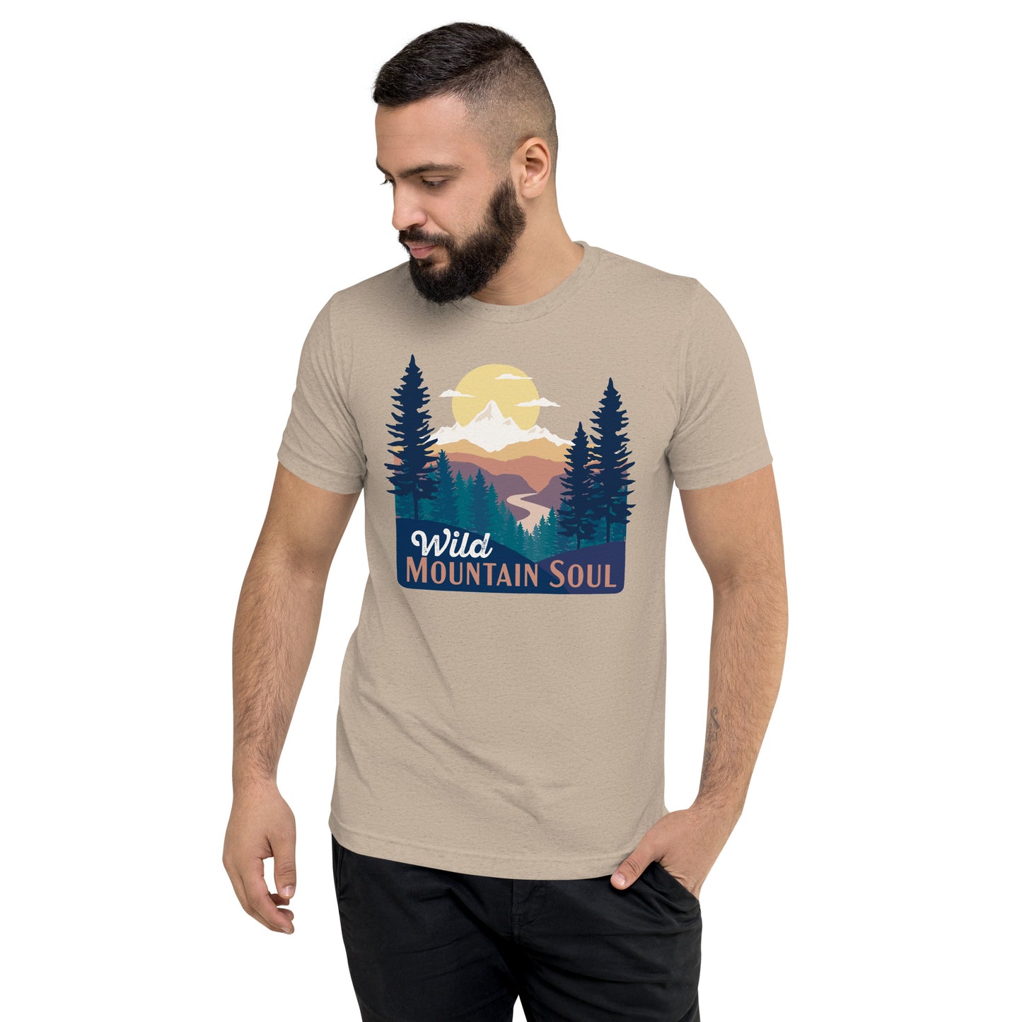 Wild Mountain Soul • Tri-blend short sleeve t-shirt