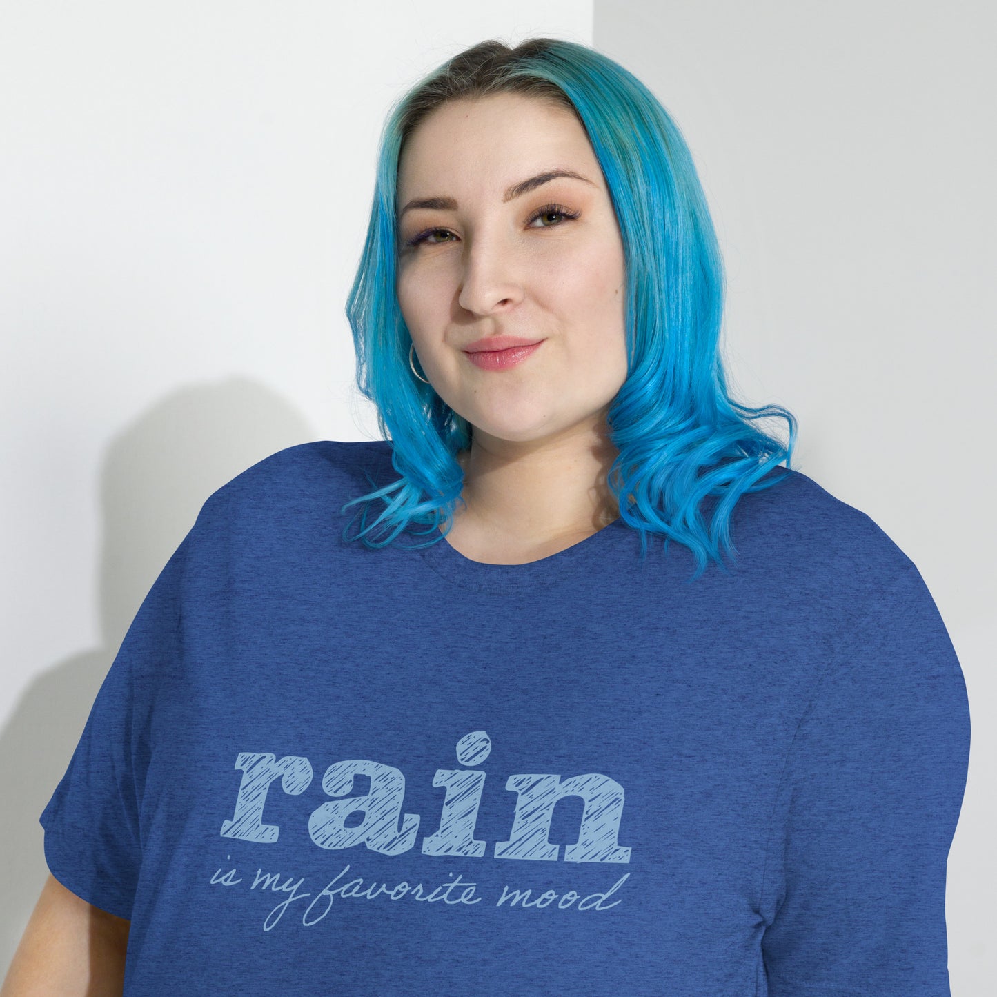 Rain is my favorite mood • Tri-Blend Short Sleeve T-Shirt