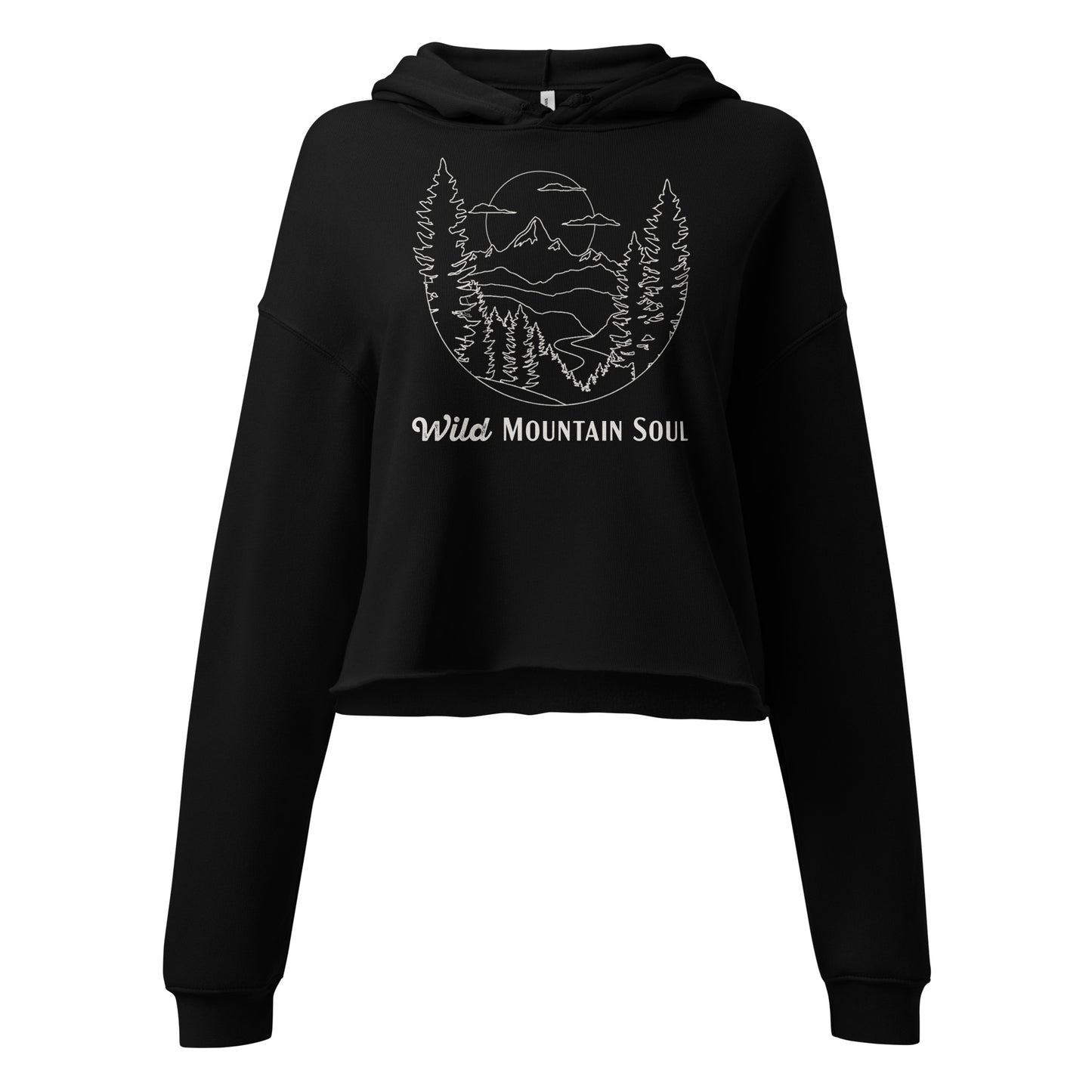 Wild Mountain Soul Graphic Hoodie • Crop Top Hoodie