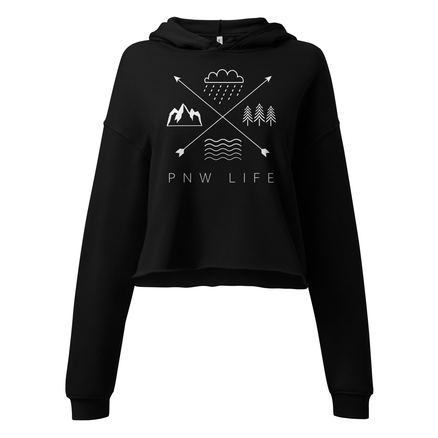 PNW LIFE • Crop Top Hoodie