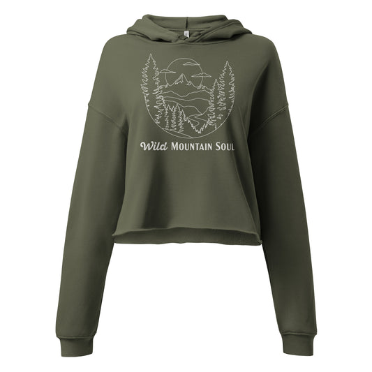 Wild Mountain Soul Graphic Hoodie • Crop Top Hoodie