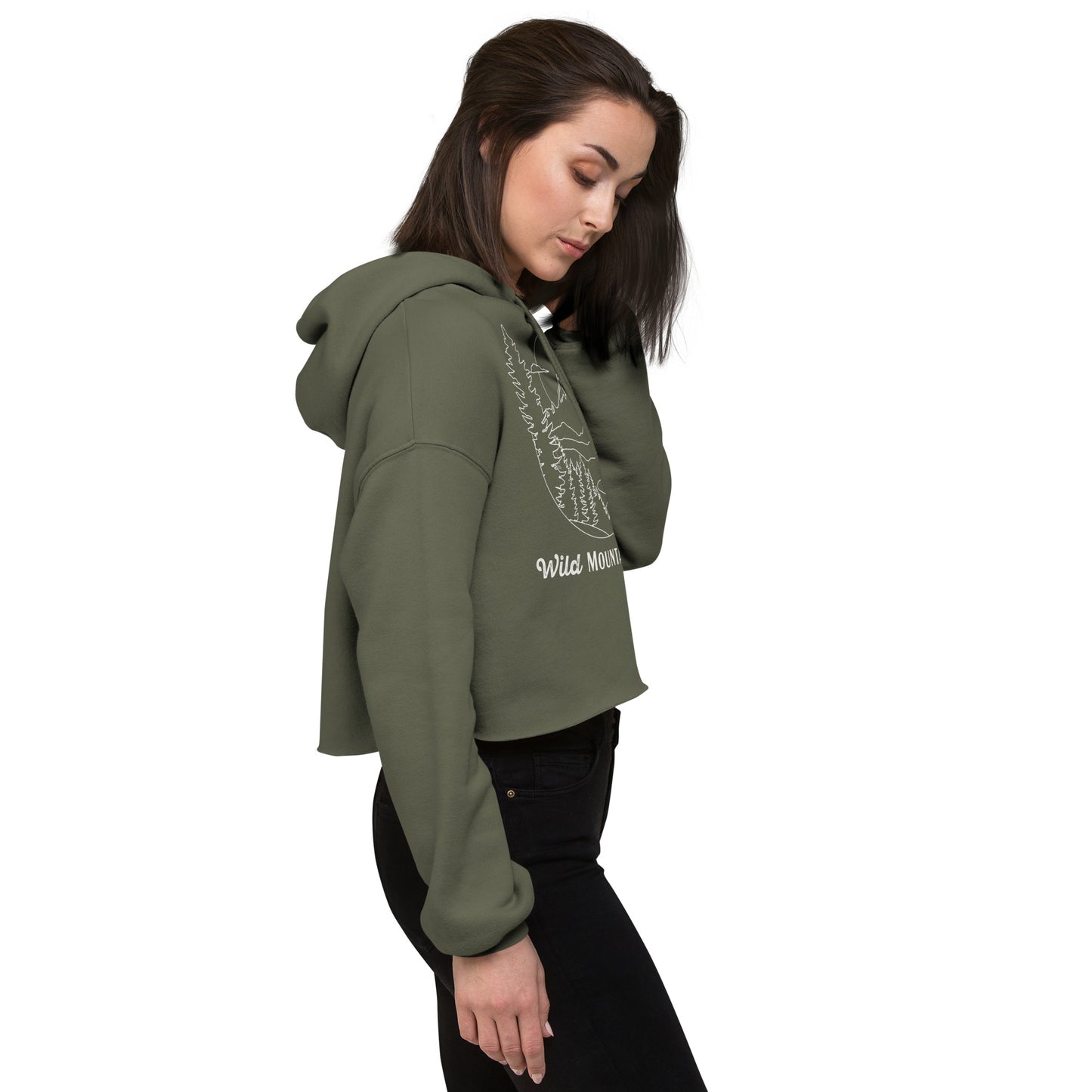 Wild Mountain Soul Graphic Hoodie • Crop Top Hoodie