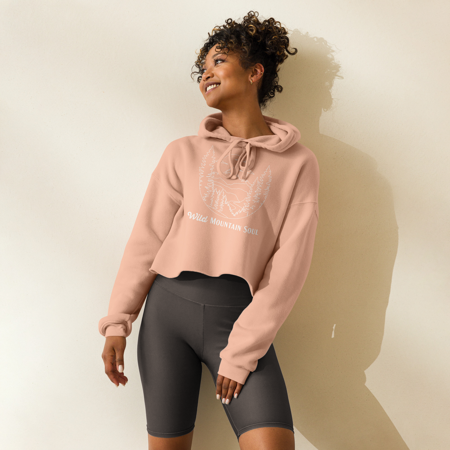 Wild Mountain Soul Graphic Hoodie • Crop Top Hoodie