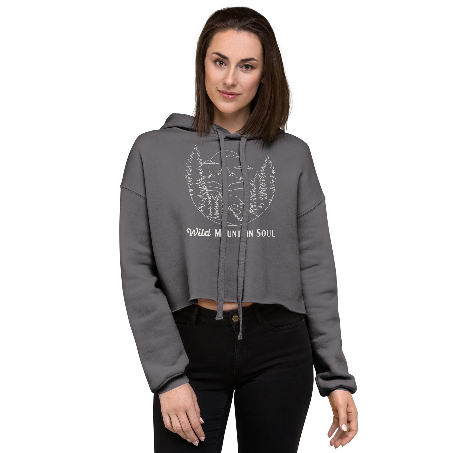 Wild Mountain Soul Graphic Hoodie • Crop Top Hoodie