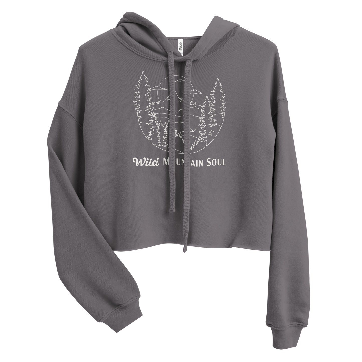 Wild Mountain Soul Graphic Hoodie • Crop Top Hoodie