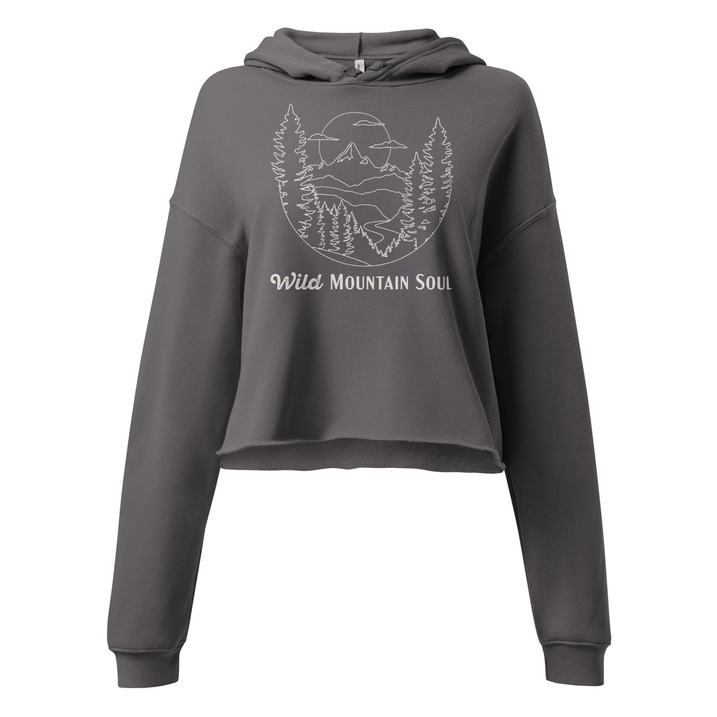 Wild Mountain Soul Graphic Hoodie • Crop Top Hoodie